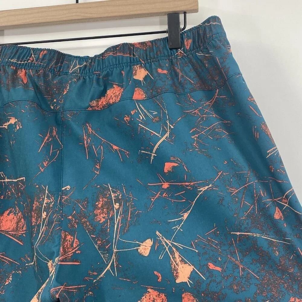 The North Face Men's Size Large Wander Shorts Teal Orange